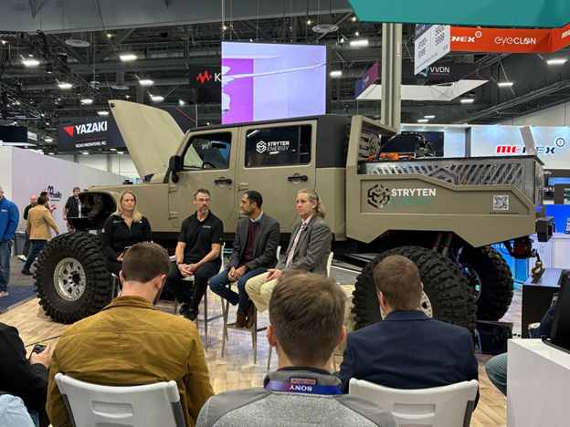Stryten Energy Relucatance - CES 2025 The vehicle -- the Reluctance from Stryten Energy -- held enough battery storage to serve as a portable microgrid.