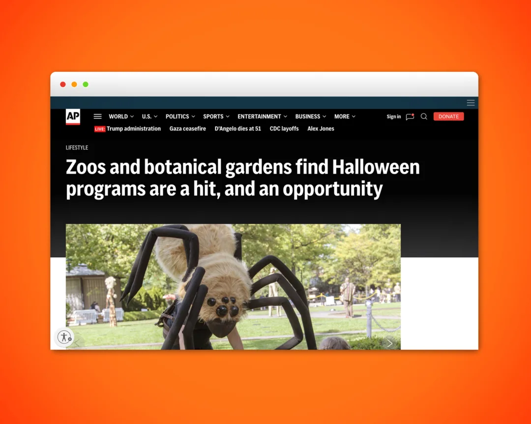 AP media coverage for the Bronx Zoo