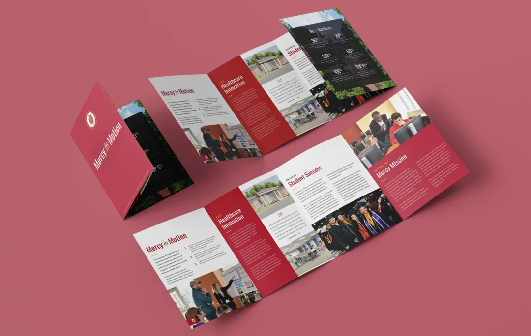 Image of the Gwynedd Mercy University brochure for the 75 Anniversary