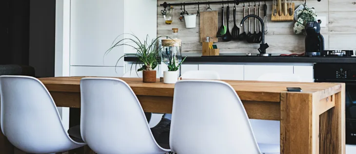 A lounge area of a real estate office
