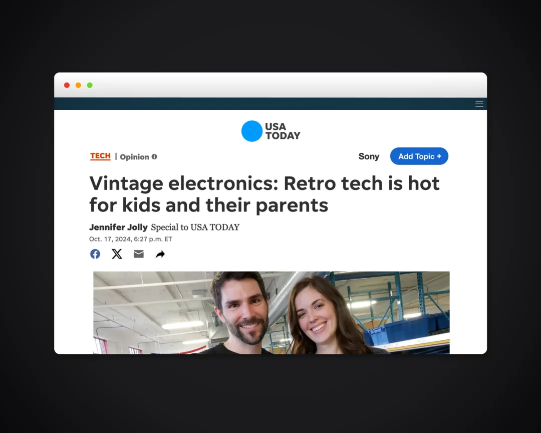 Image of USA Today coverage Gregory obtained for Retrospekt